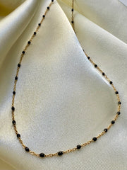 Collier chaîne noire