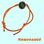 Bracelet nylon orange - theluxurystory